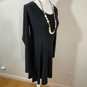 Mudd black knit dress fit and flair medium